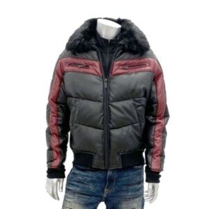 Sean John Men's Bomber Jacket Coat with Faux Fur Collar 3XL $180